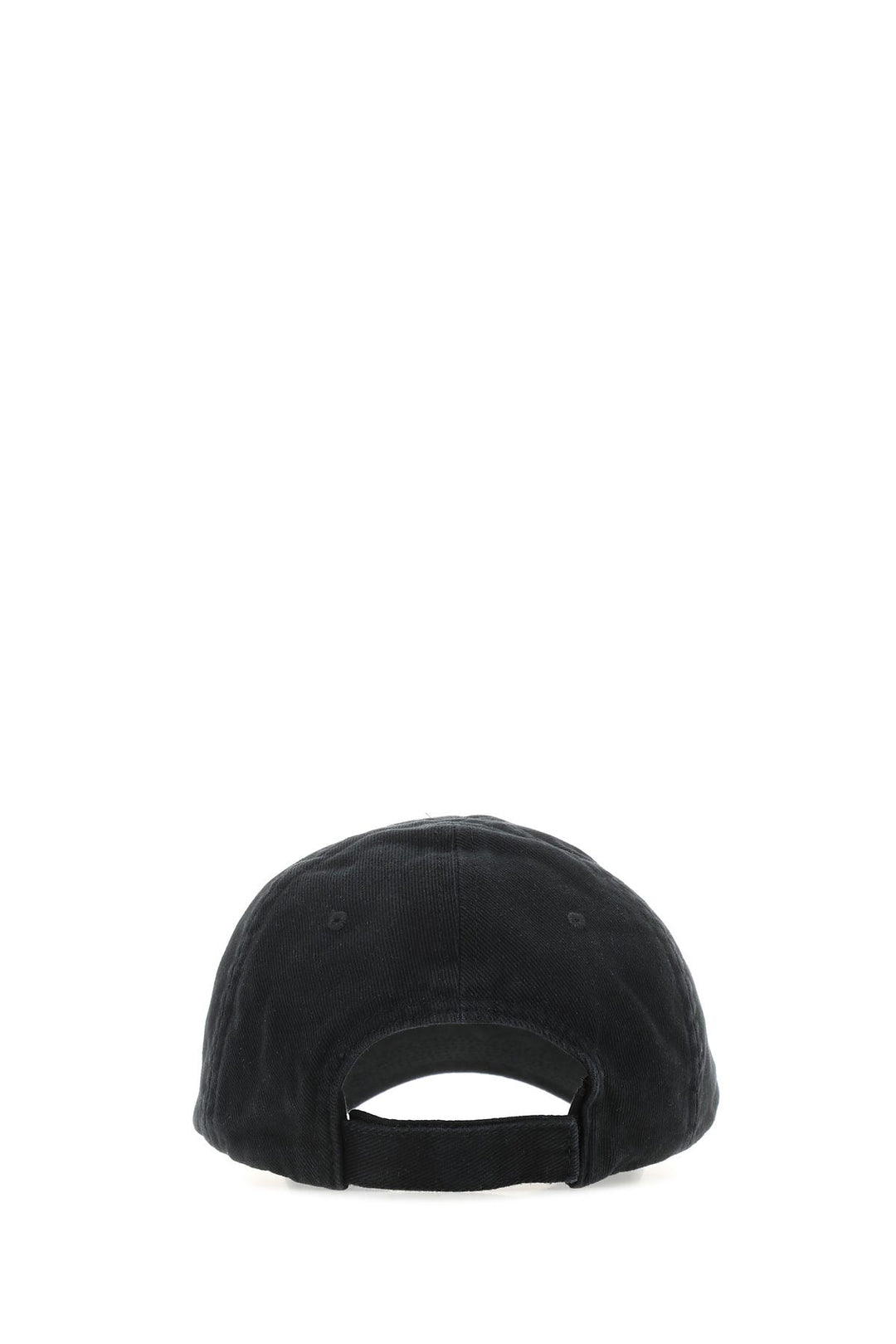 Black cotton baseball cap