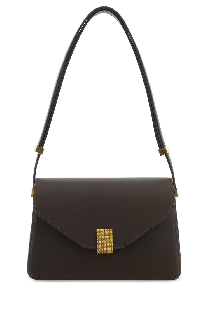 Chocolate leather Concerto shoulder bag