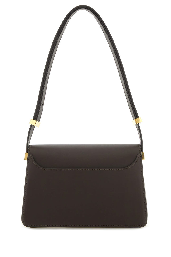 Chocolate leather Concerto shoulder bag