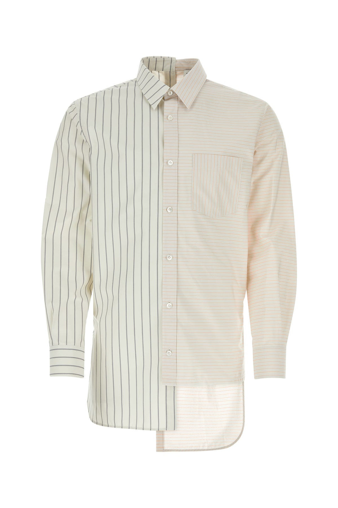 Embroidered cotton blend shirt