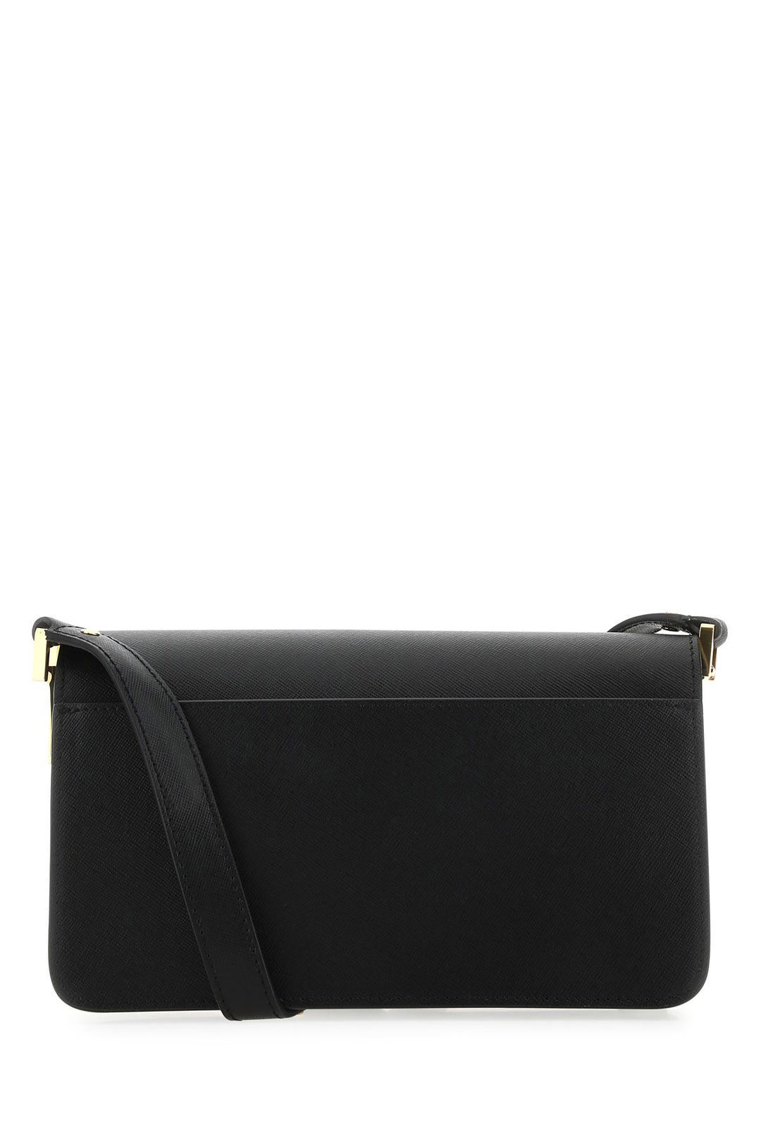 Black leather mini Trunk Soft shoulder bag