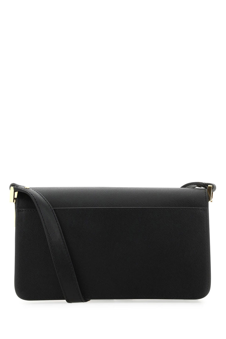Black leather mini Trunk Soft shoulder bag