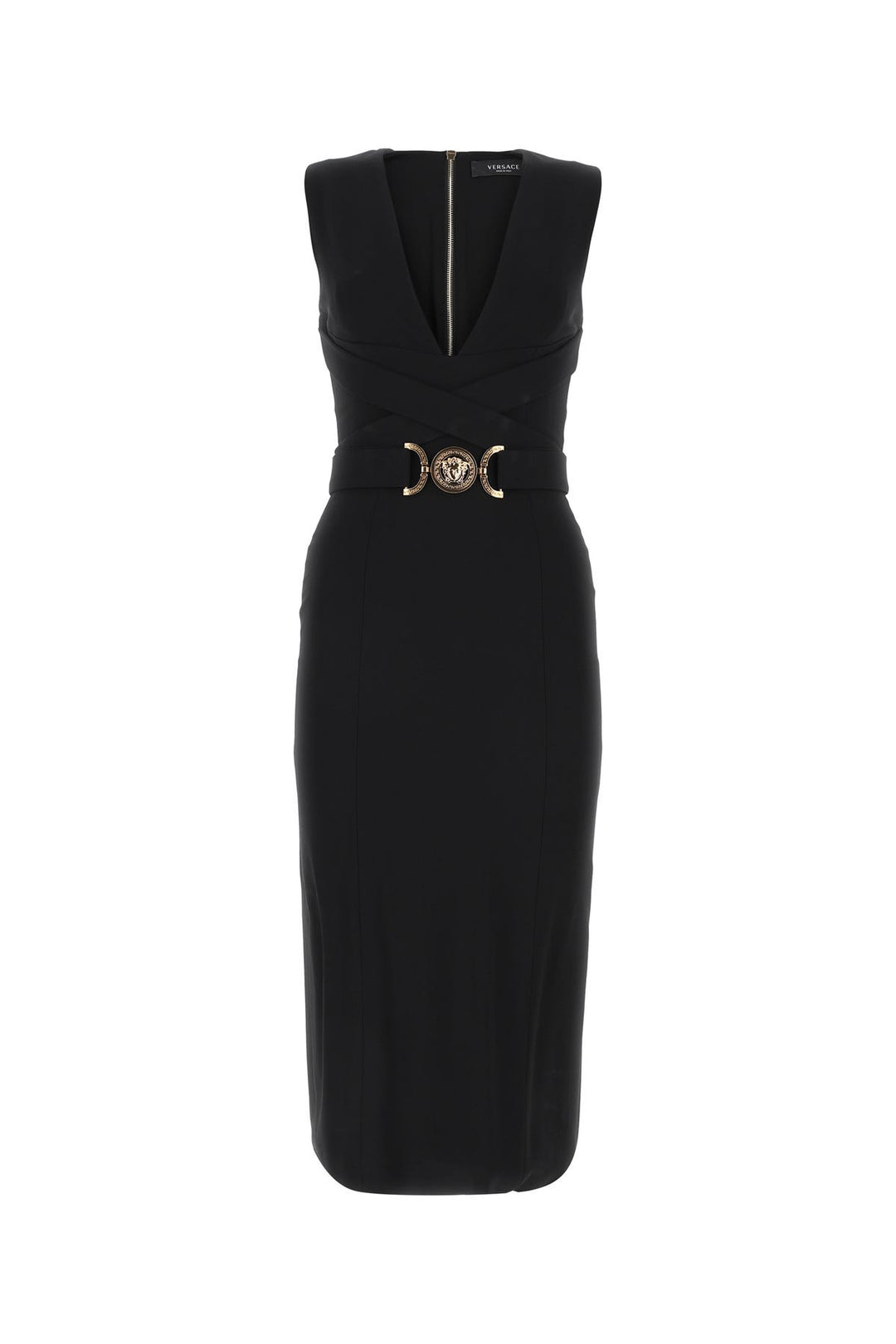 Black crepe dress