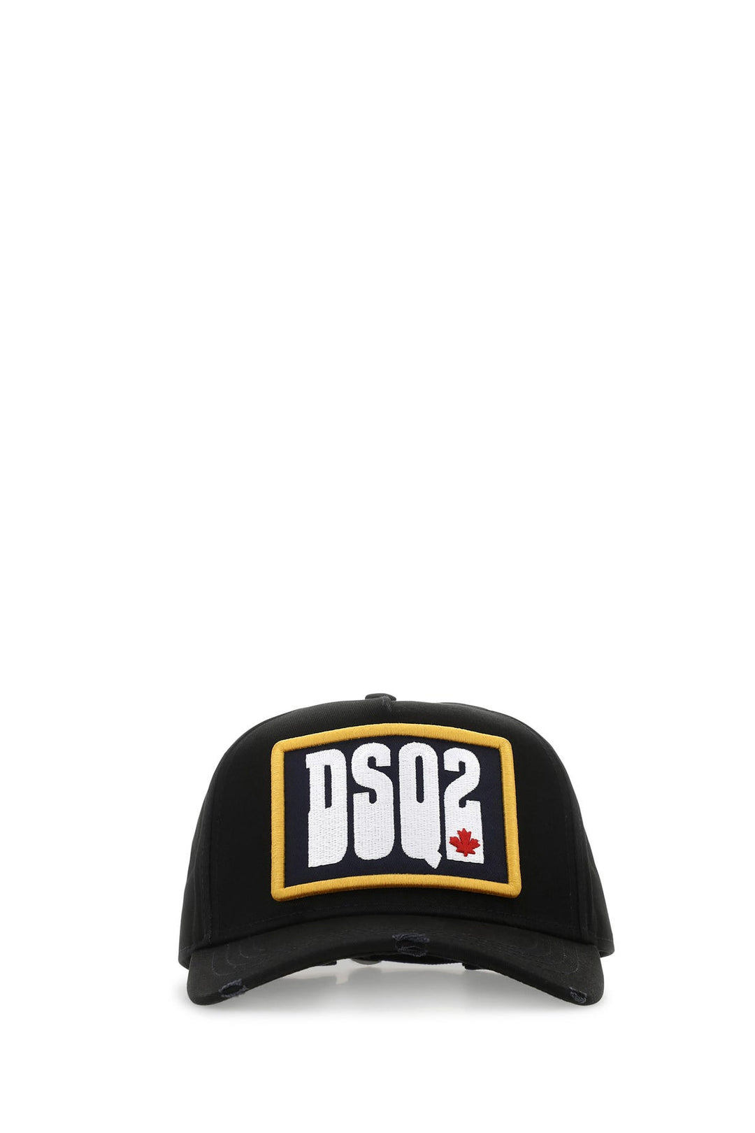 Black gabardine baseball cap