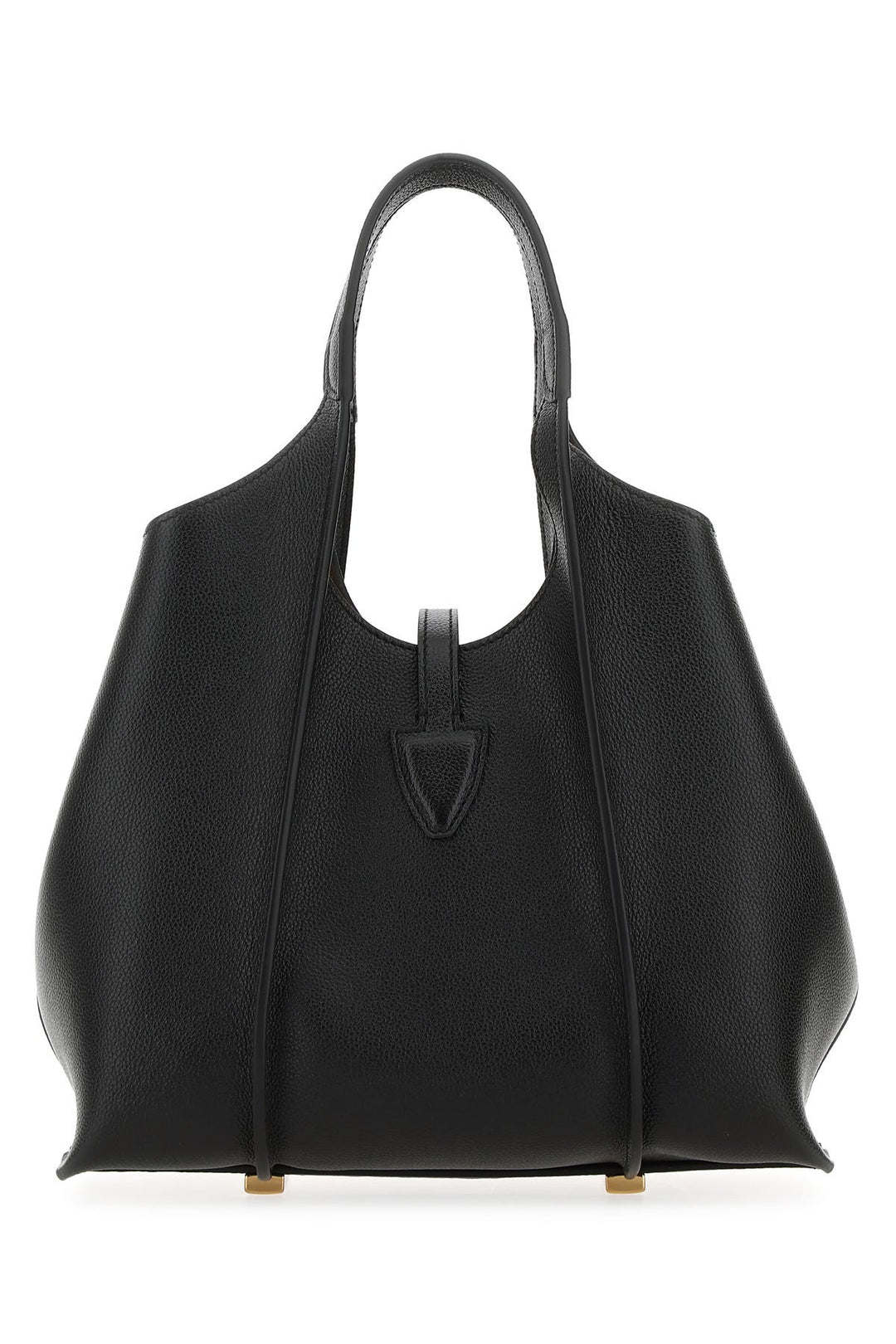 Black leather mini T Timeless shopping bag