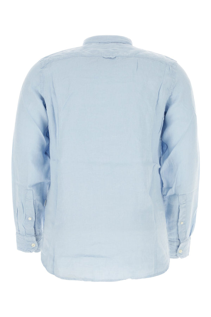 Light-blue linen shirt