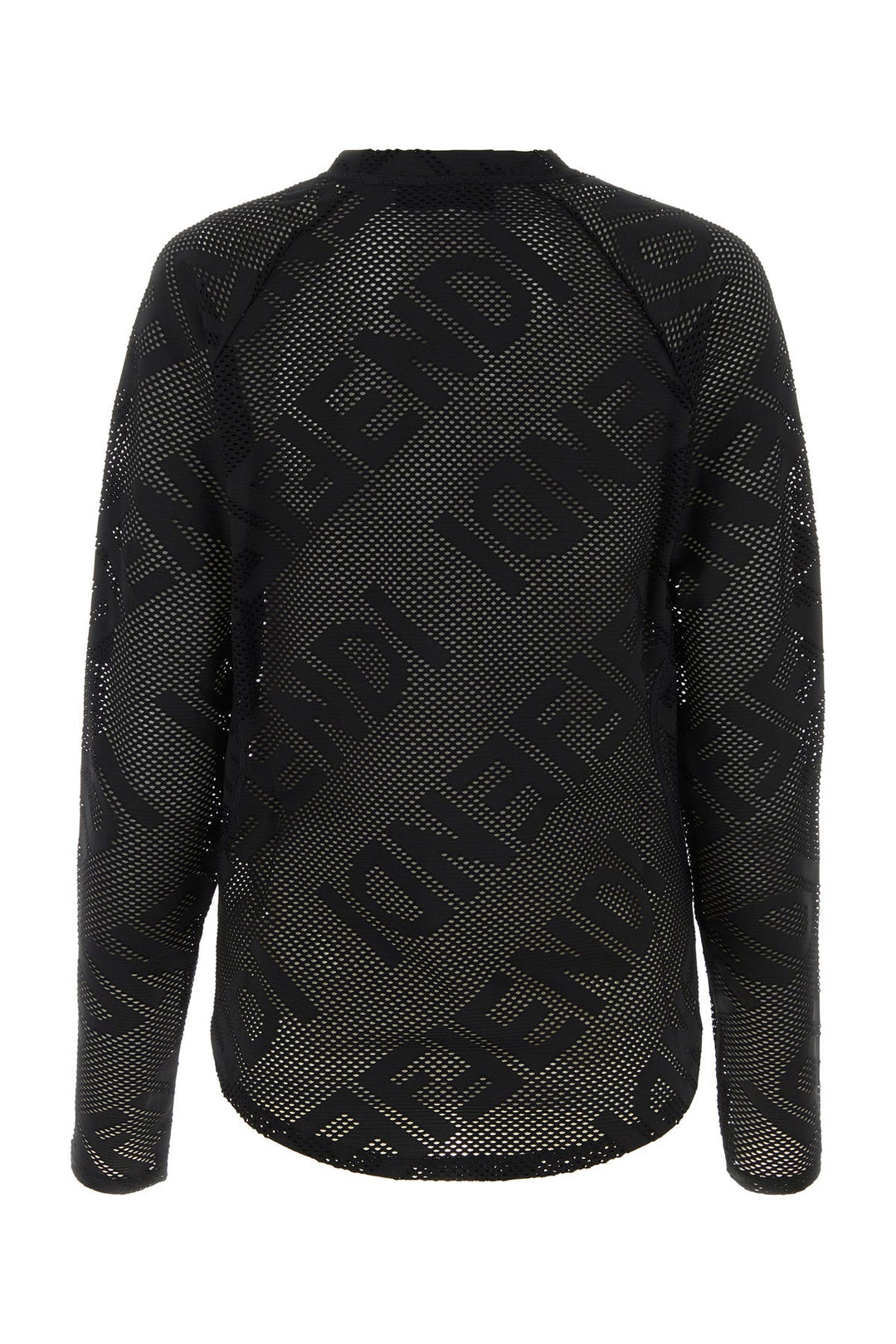 Black mesh oversize top