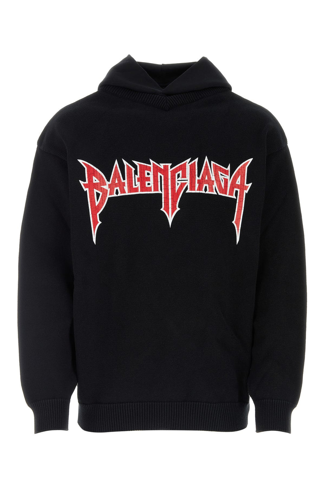 Black cotton blend sweatshirt