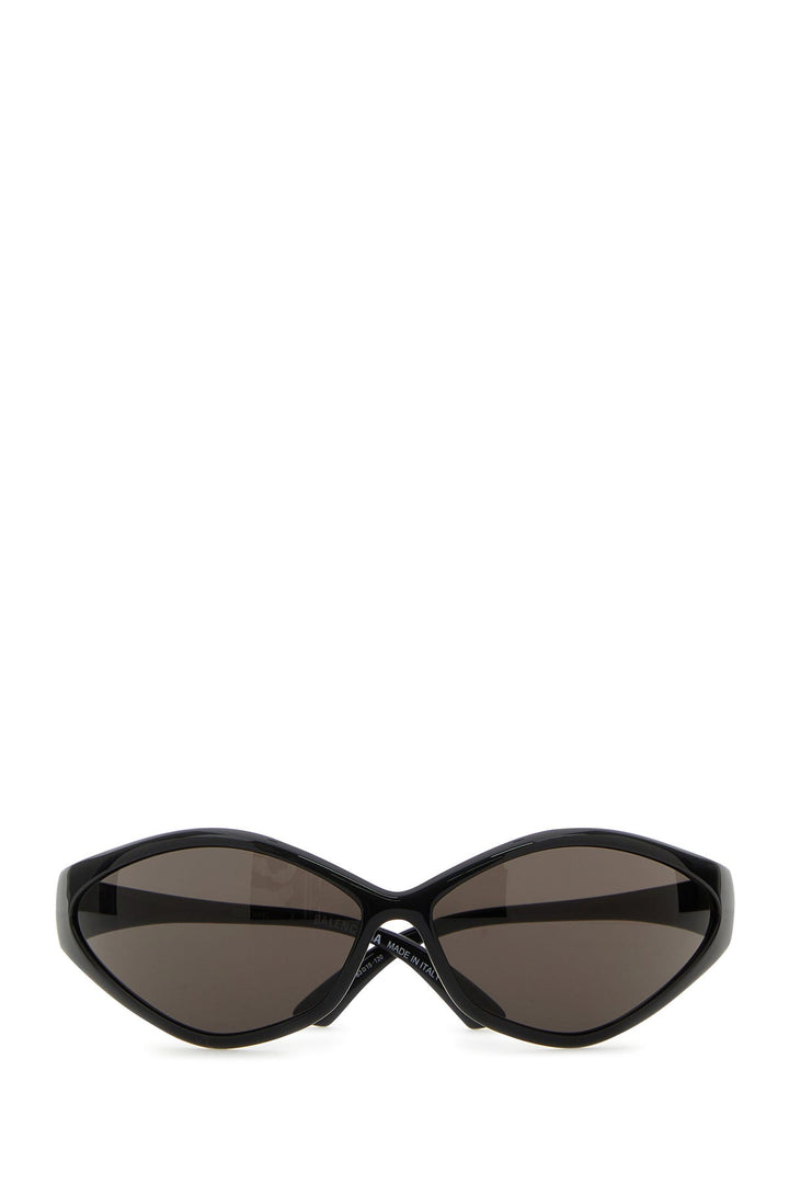 Black acetate 90s Oval sunglasses