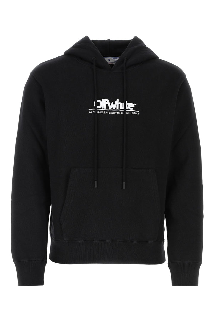 Black cotton sweatshirt