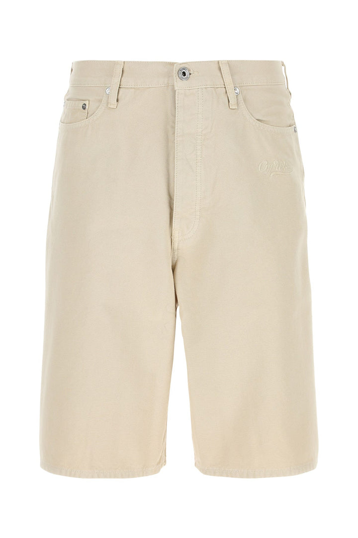 Sand cotton bermuda shorts