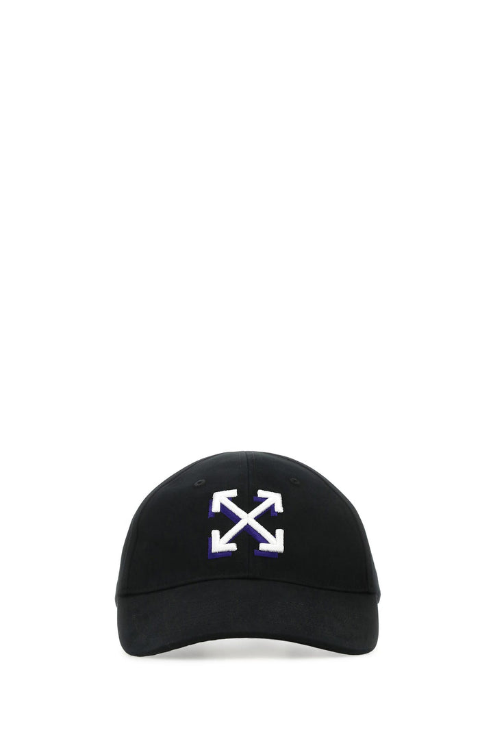 Black cotton baseball cap