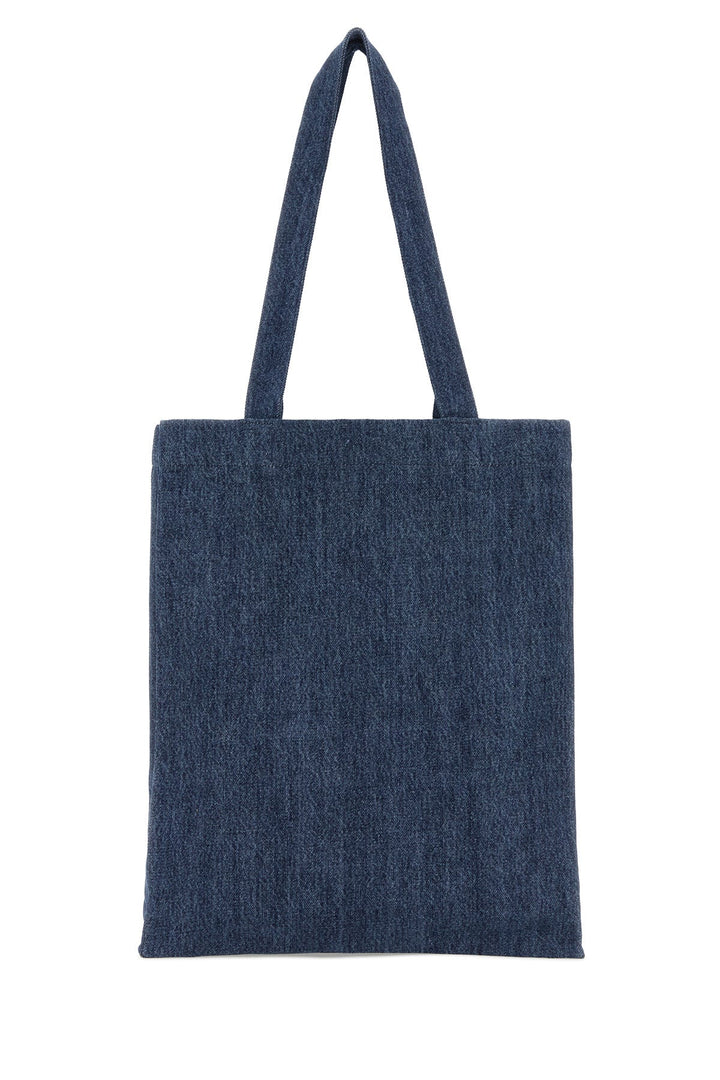 Blue denim Lou shopping bag