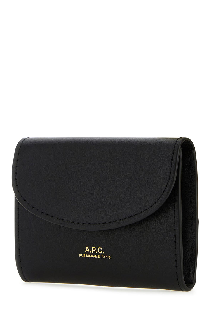 Black leather Geneve business card holder