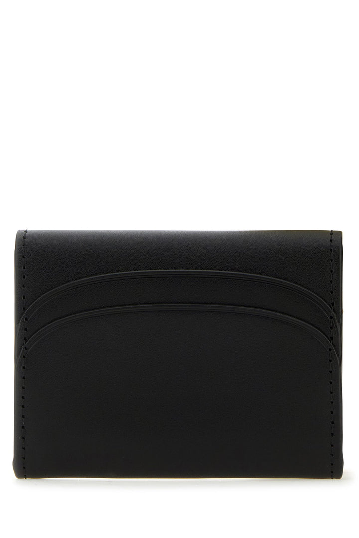 Black leather Geneve business card holder