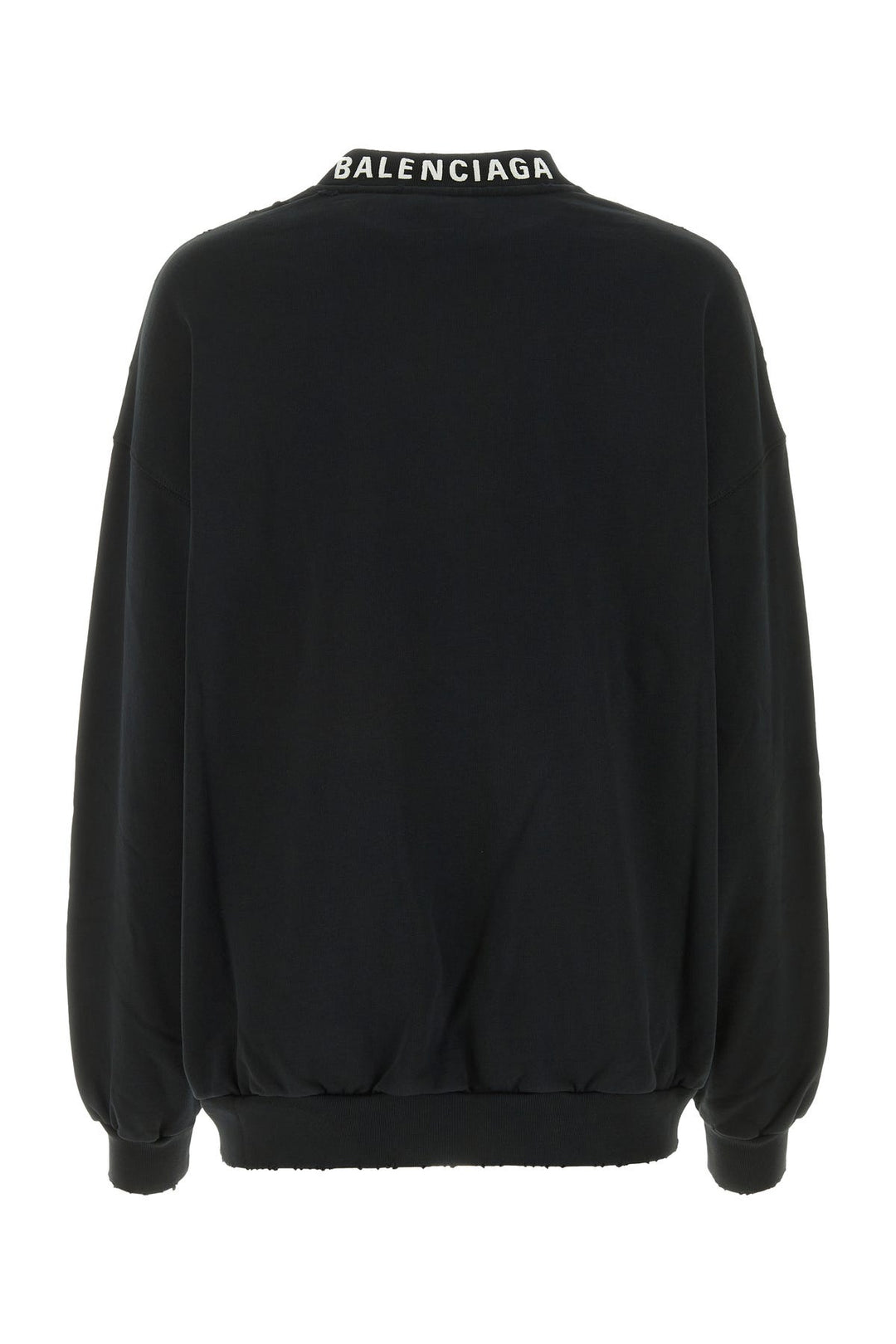 Black cotton oversize sweatshirt