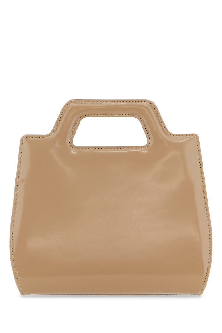 Beige leather mini Wanda handbag