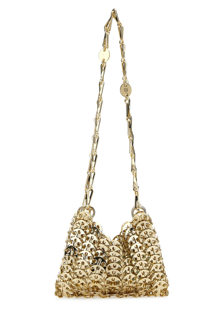 Gold metal 1969 nano shoulder bag