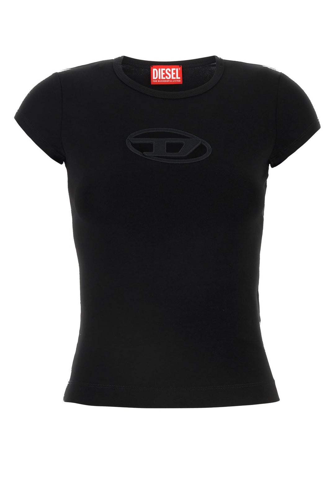 Black stretch cotton T-Angie t-shirt