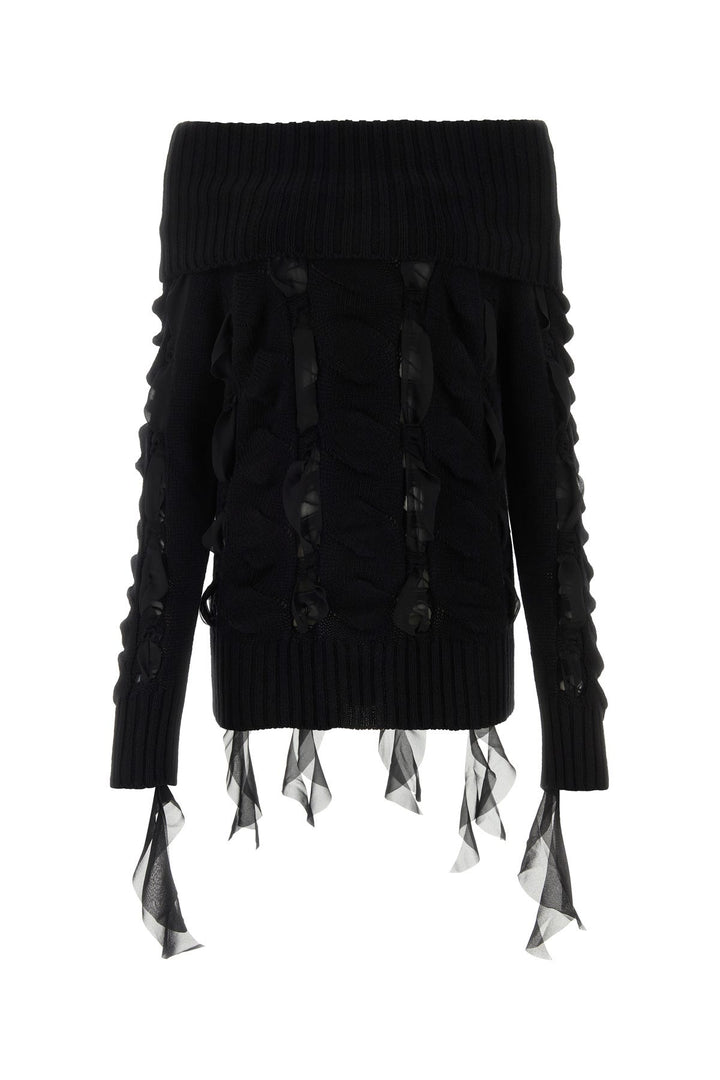 Black wool sweater