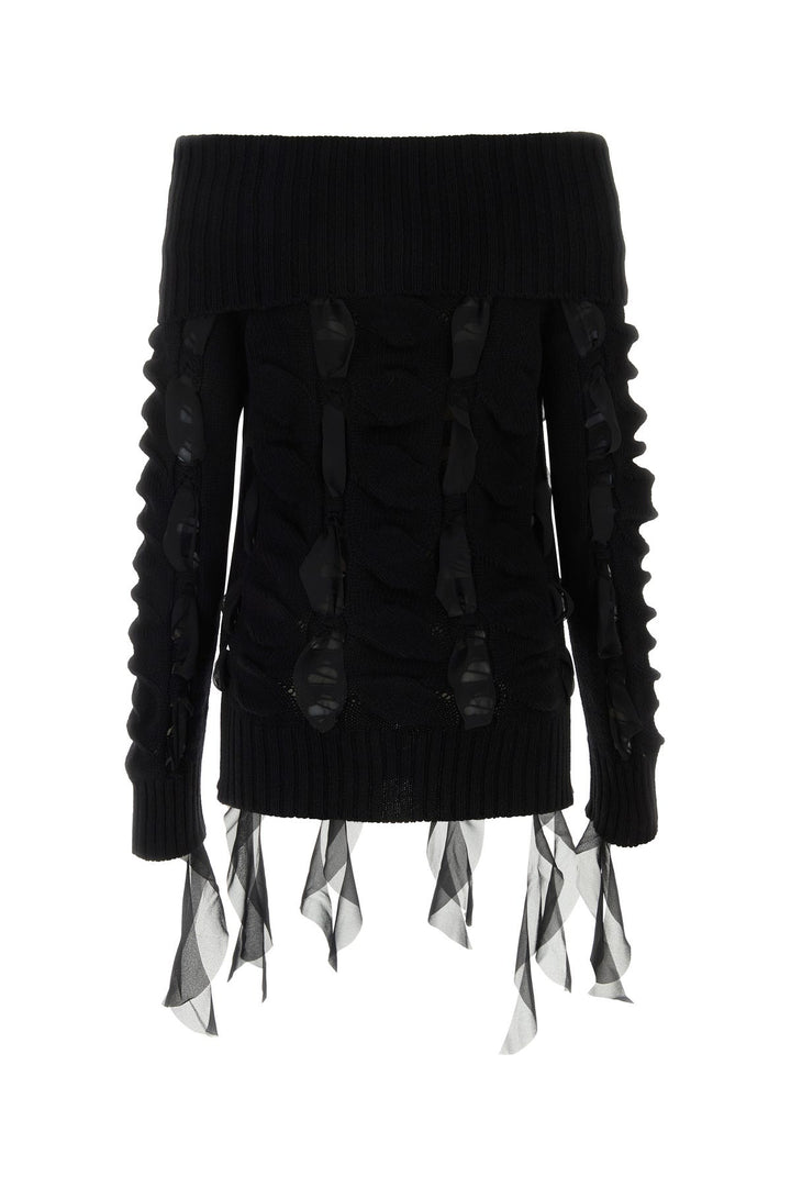 Black wool sweater