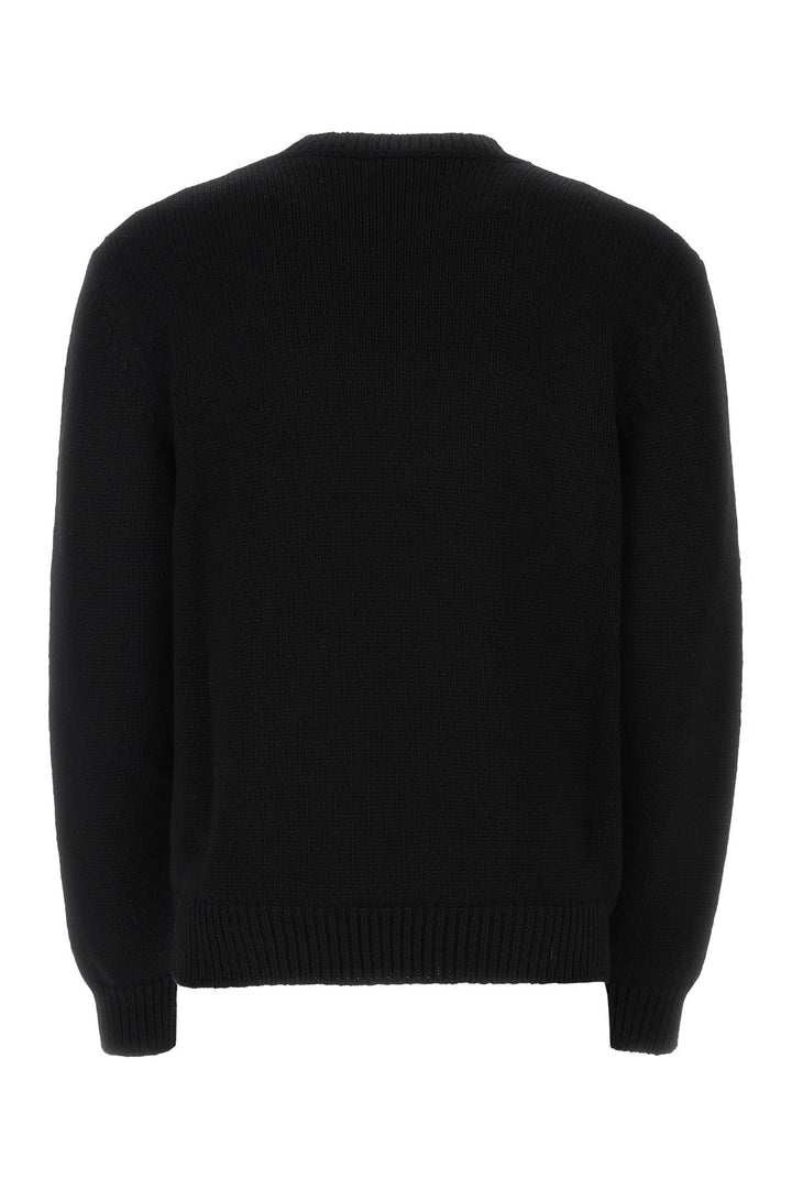 Black wool blend sweater