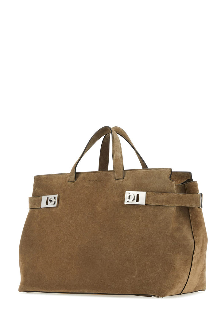 Biscuit suede Fashion Show travel bag