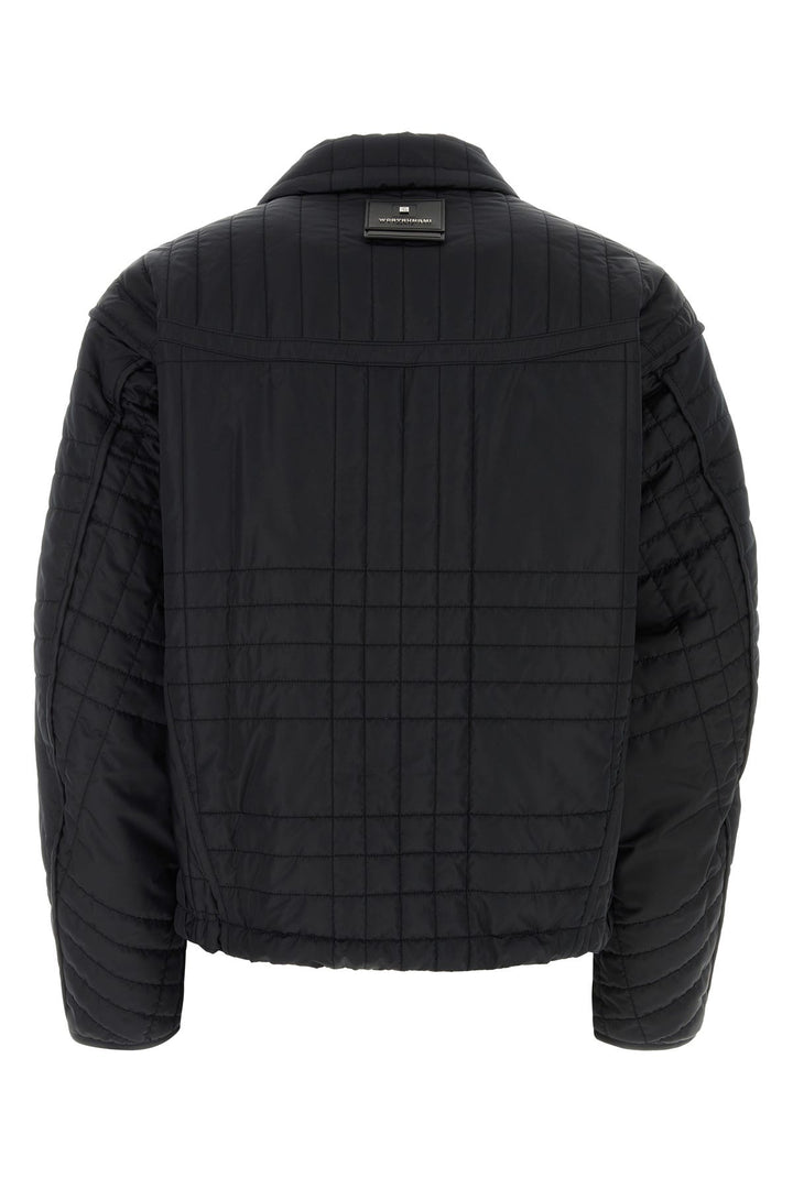 Black polyester padded jacket