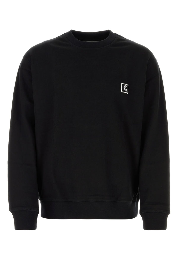 Black cotton sweatshirt