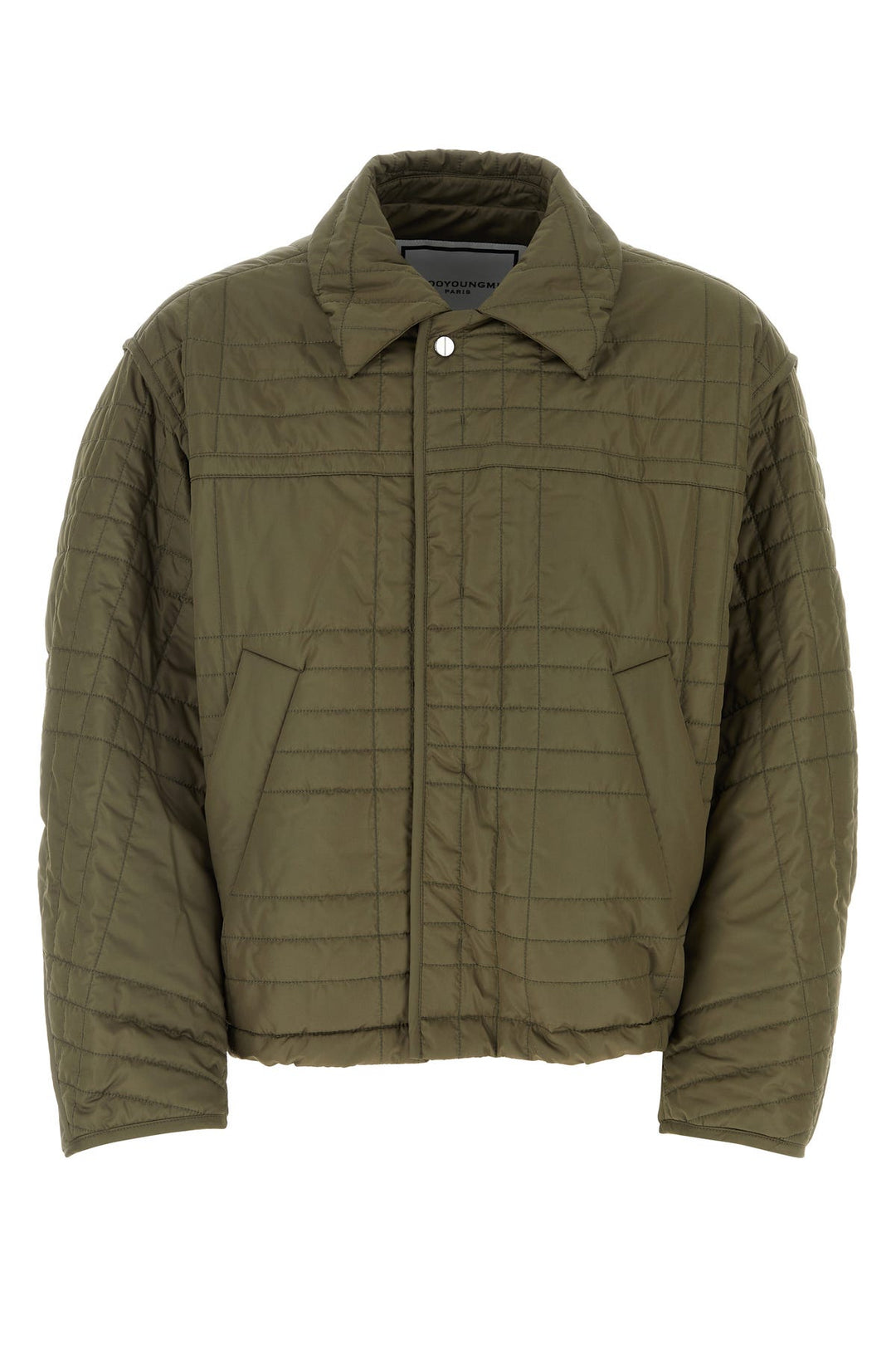 Army green polyester padded jacket