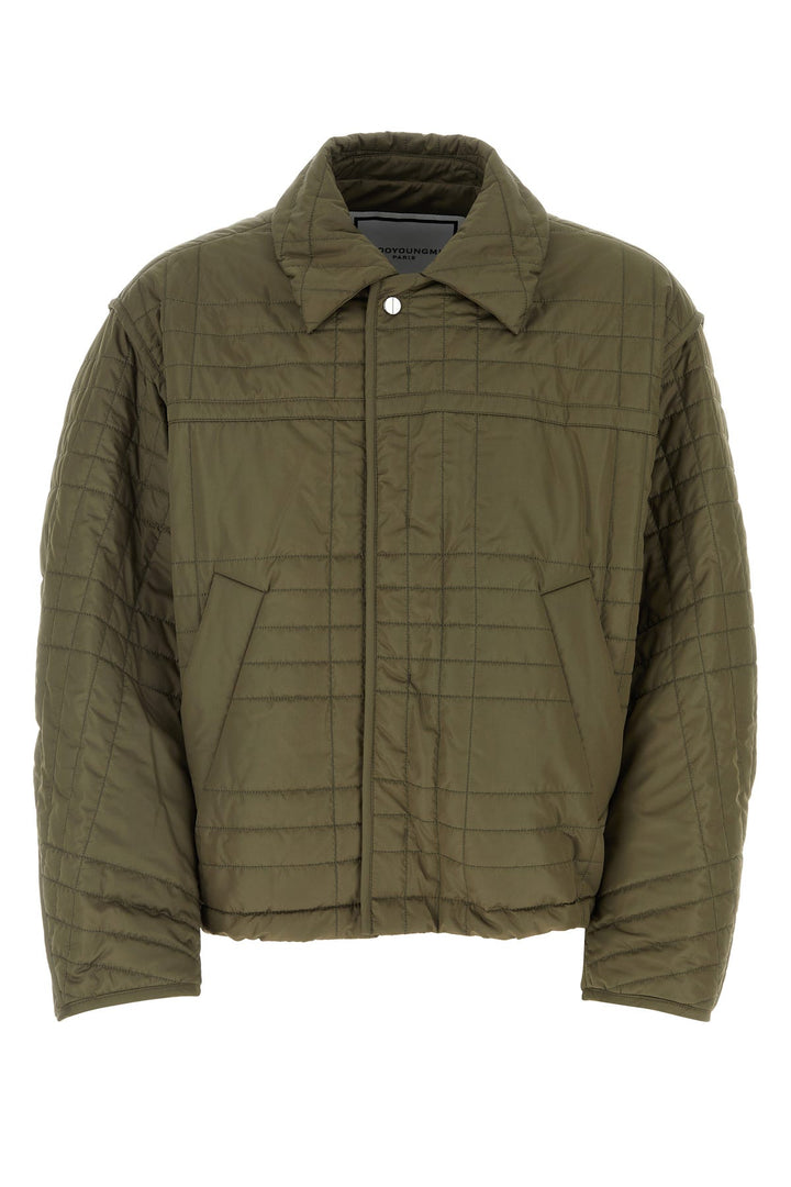 Army green polyester padded jacket