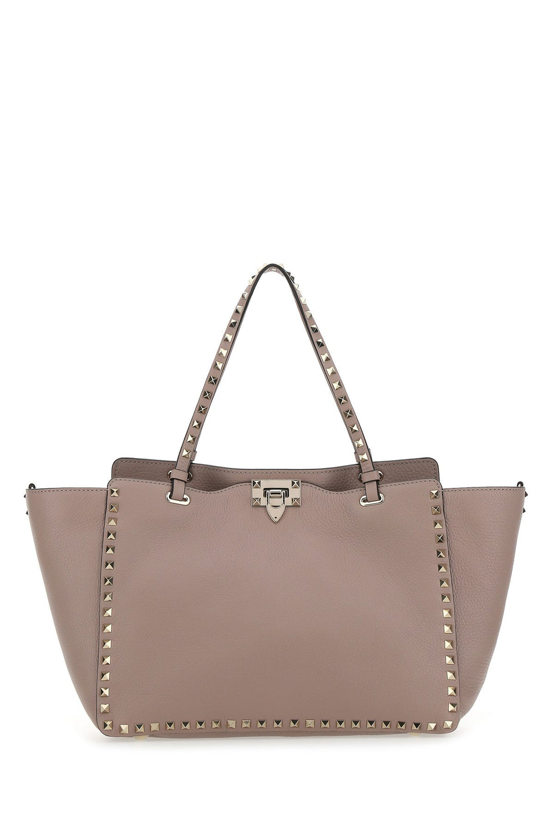 Antiqued pink leather medium Rockstud handbag