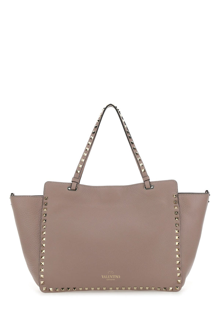 Antiqued pink leather medium Rockstud handbag