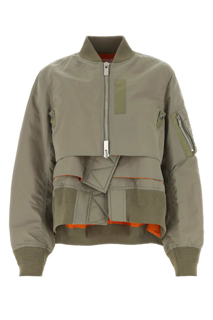 Sage green Nylon Twill Blouson