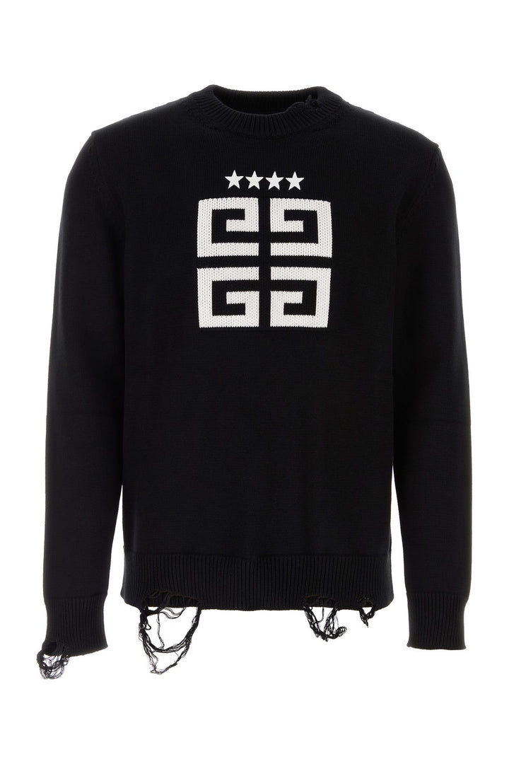 Black cotton sweater
