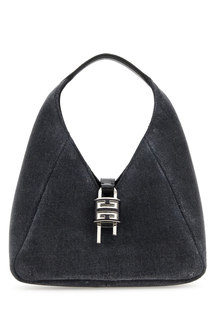 Black denim mini G-Hobo handbag