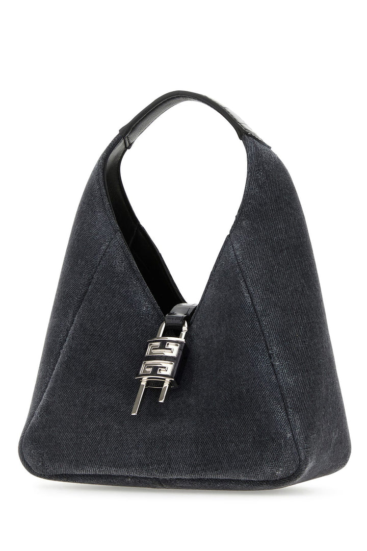 Black denim mini G-Hobo handbag