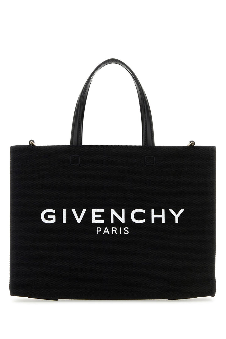 Black canvas small G-Tote handbag