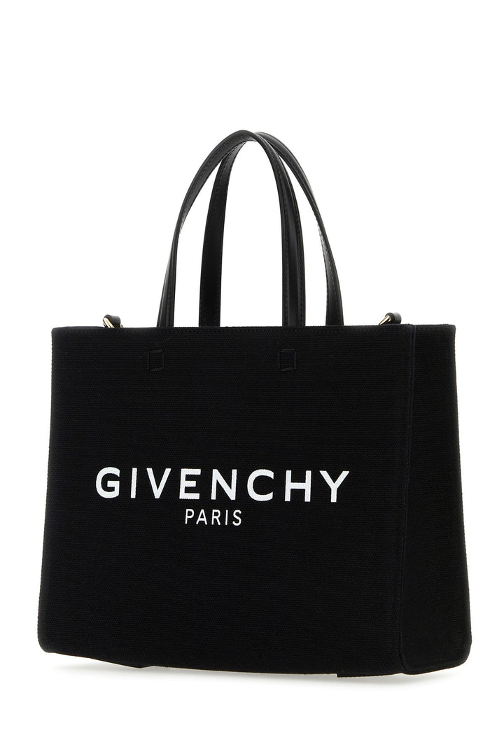Black canvas small G-Tote handbag
