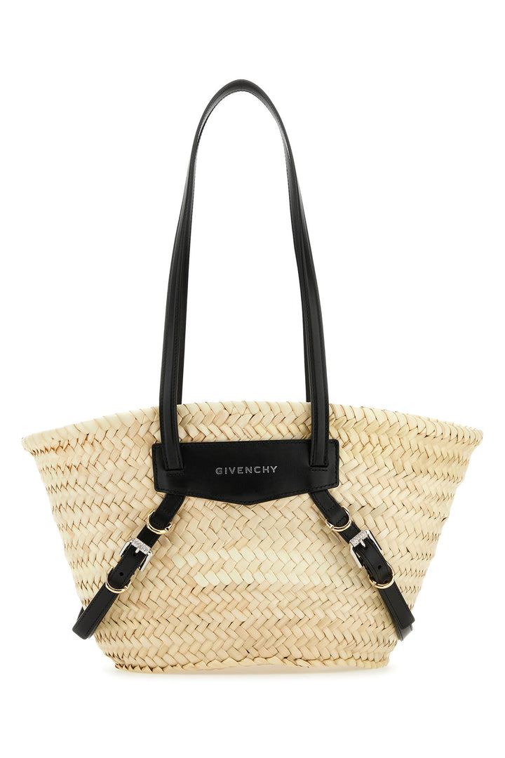 Straw small Voyou Basket shopping bag