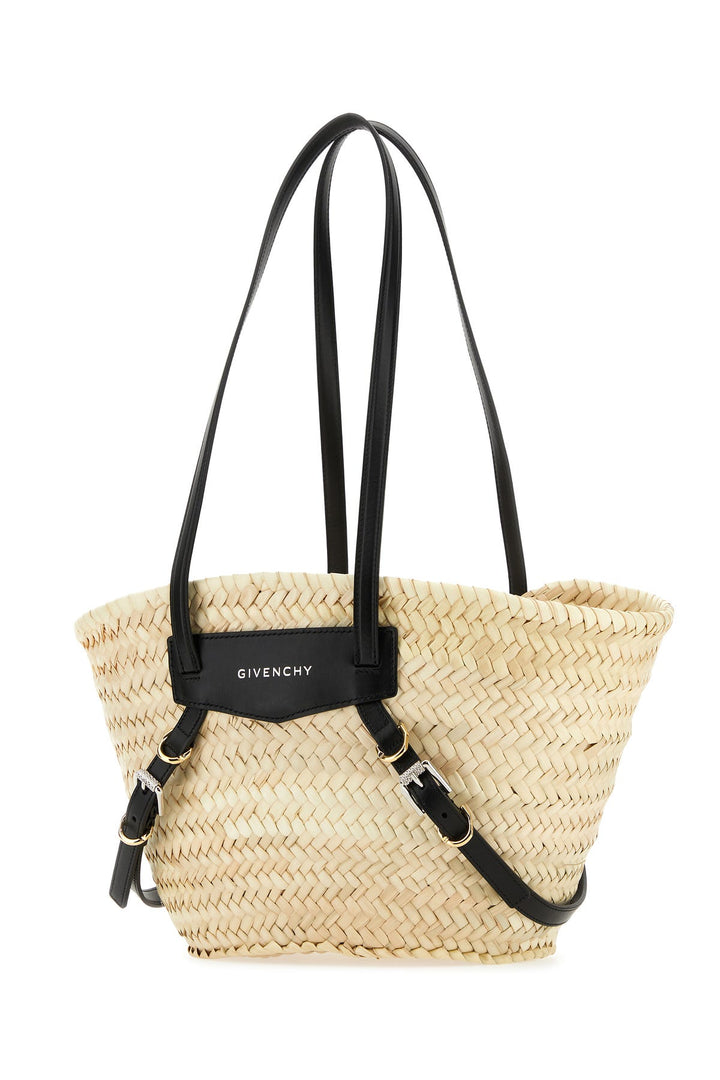 Straw small Voyou Basket shopping bag