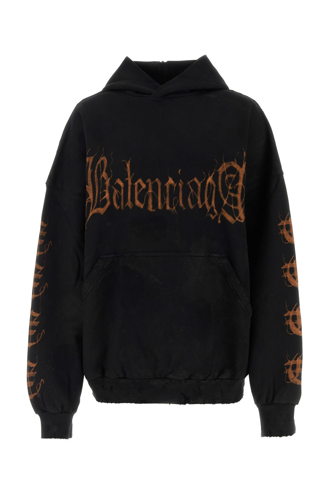 Black cotton oversize sweatshirt