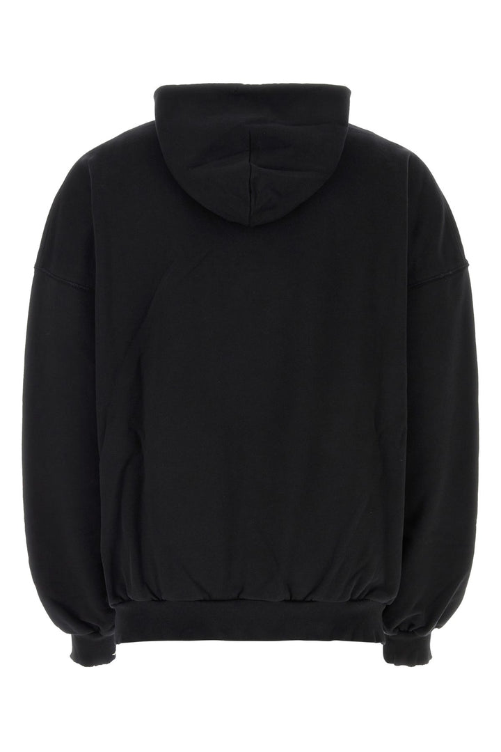 Black cotton oversize Bal.com sweatshirt