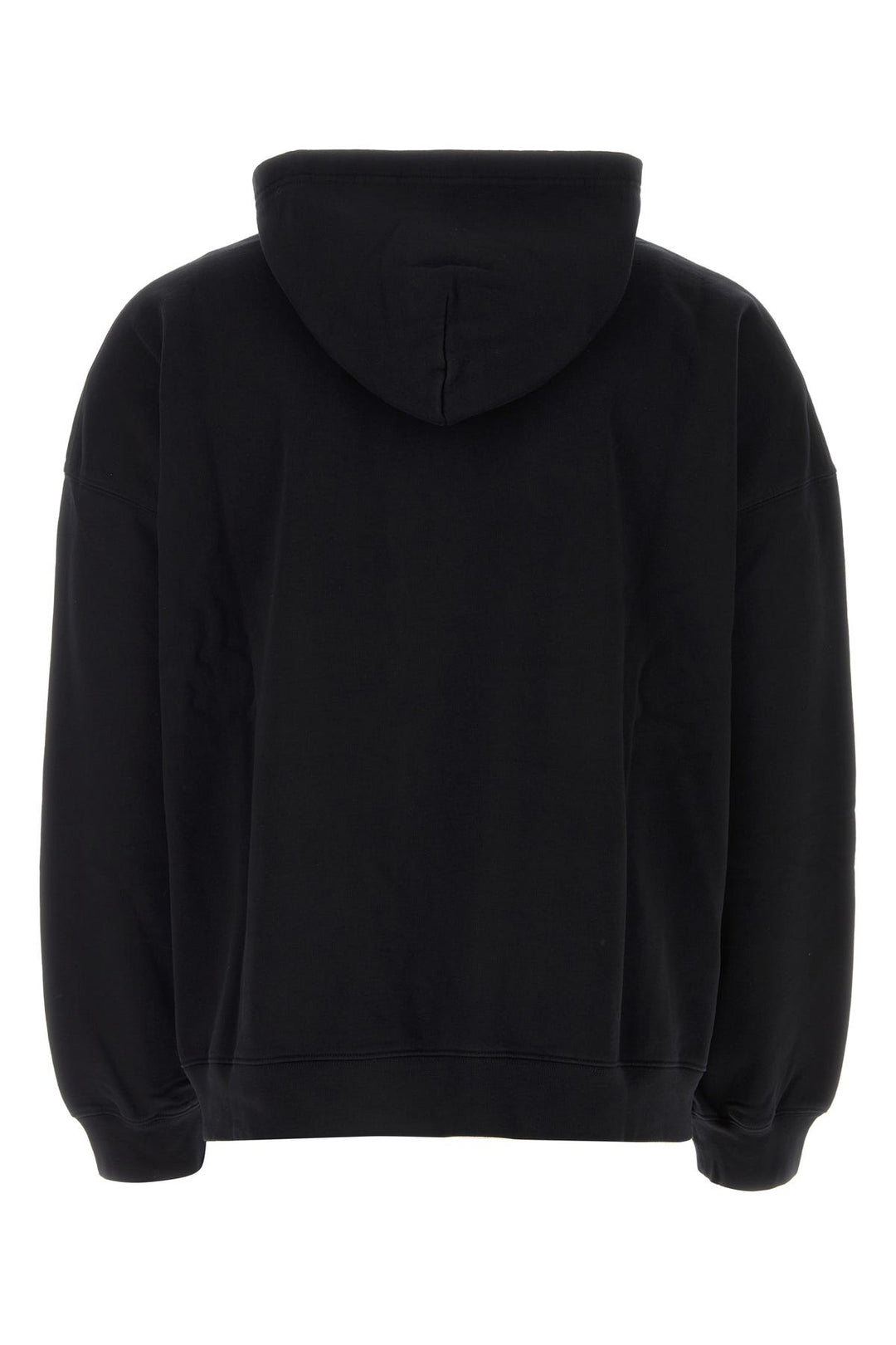 Black cotton oversize sweatshirt