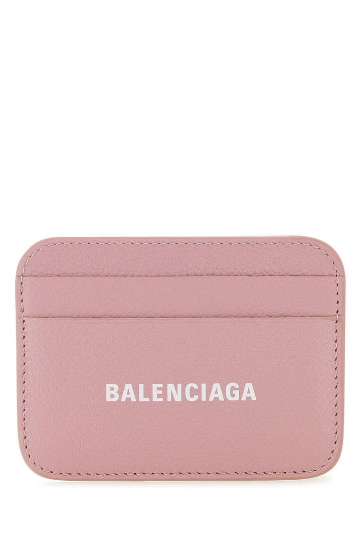 Antiqued pink leather Cash card holder