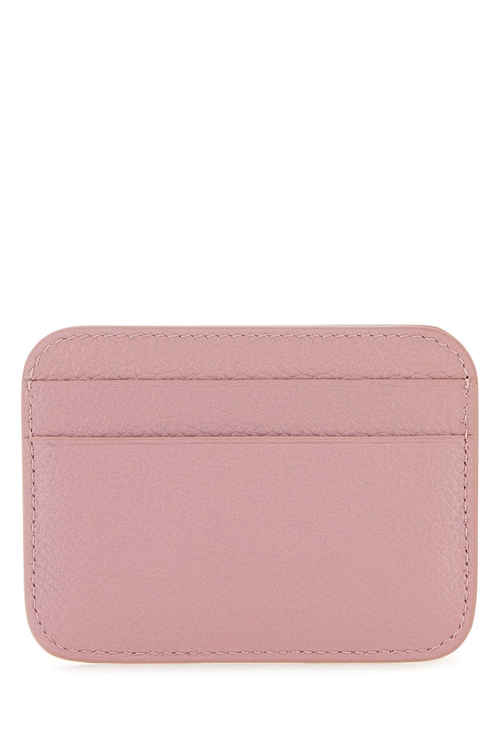 Antiqued pink leather Cash card holder