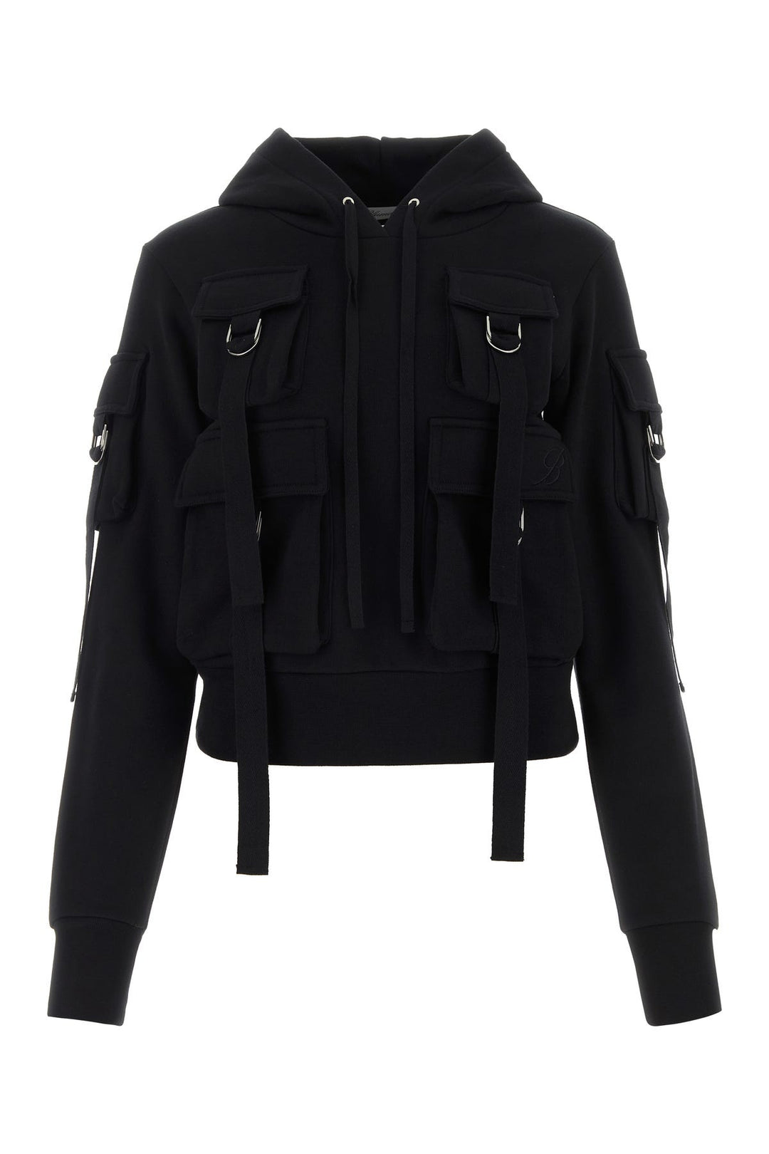 Black cotton sweatshirt