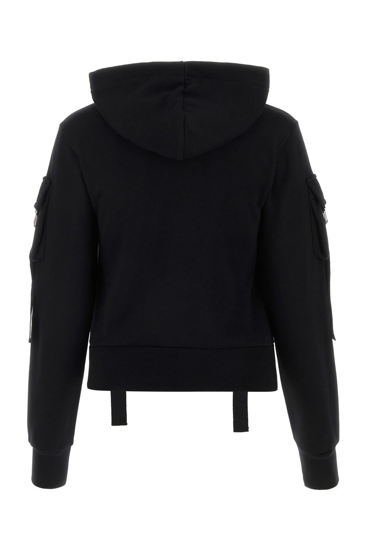 Black cotton sweatshirt