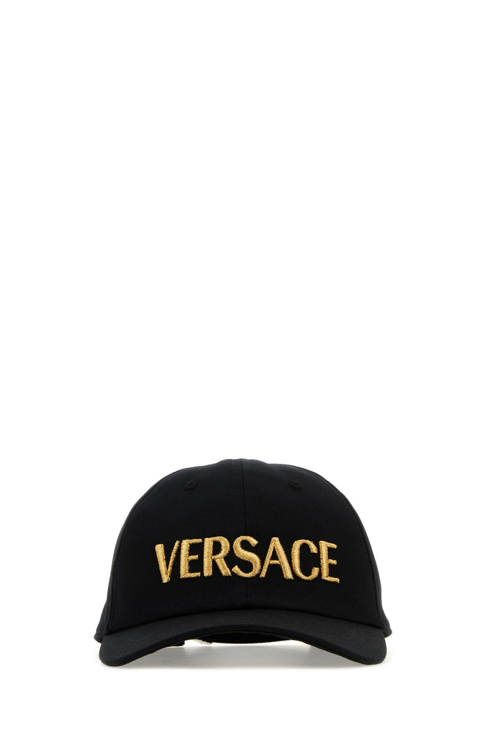 Black cotton baseball cap