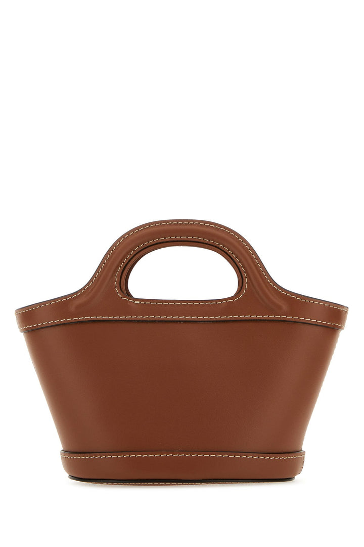 Brown leather micro Tropicalia Summer handbag